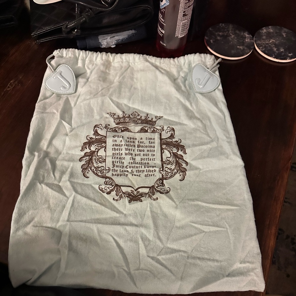 Juicy Couture soft purse storage bag